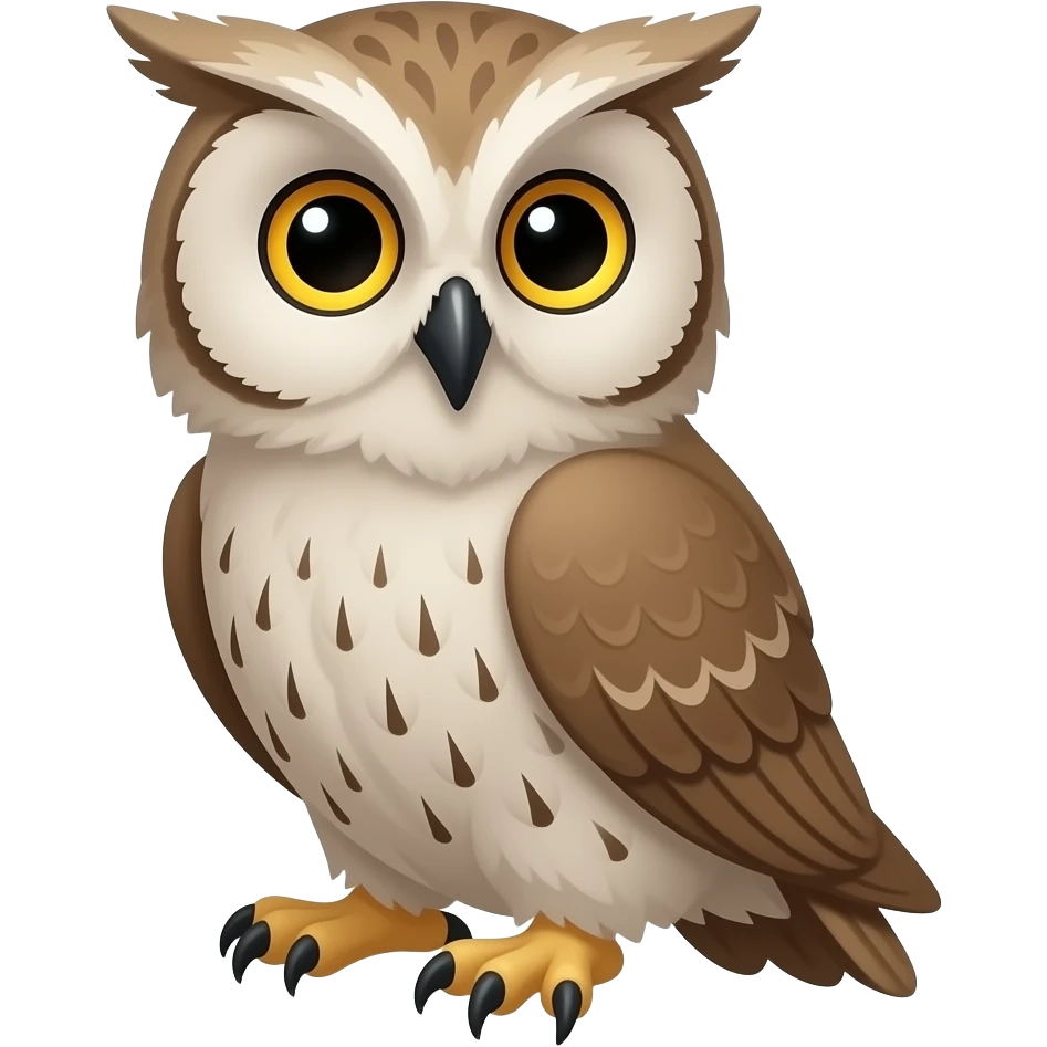 Make me a owl now emoji