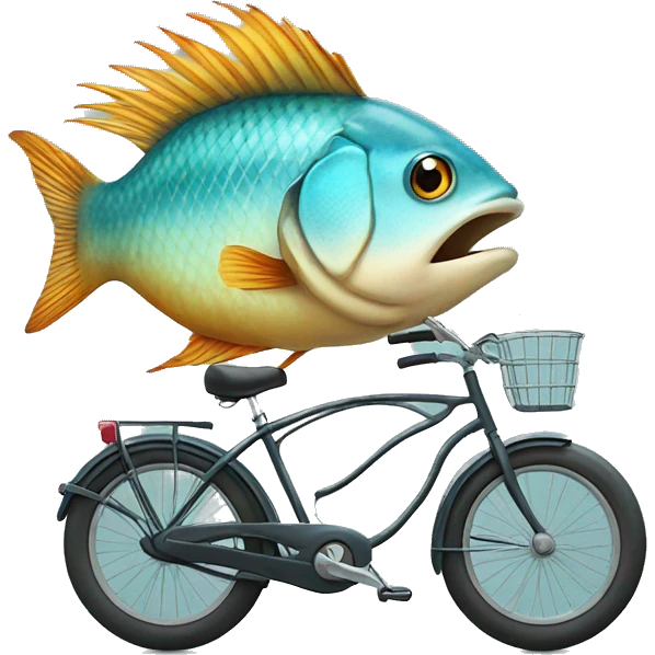 fish on a bike emoji