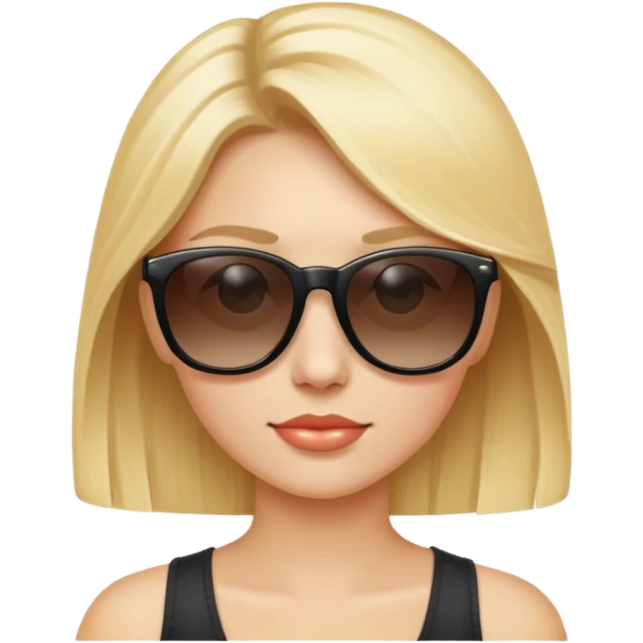 Playboy blonde sunglasses  emoji