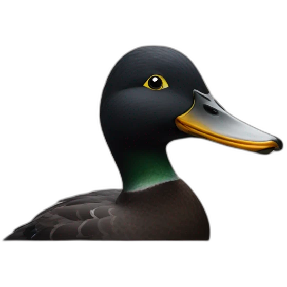 Black duck emoji