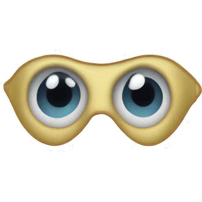 Silk sleeping eye mask emoji