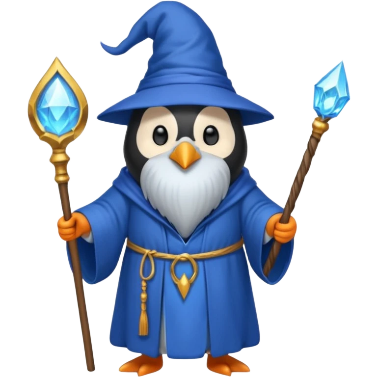 Penguin Wizard emoji