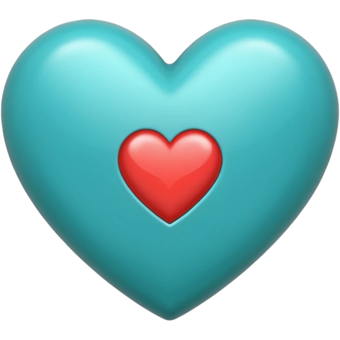 Corazón turquesa emoji