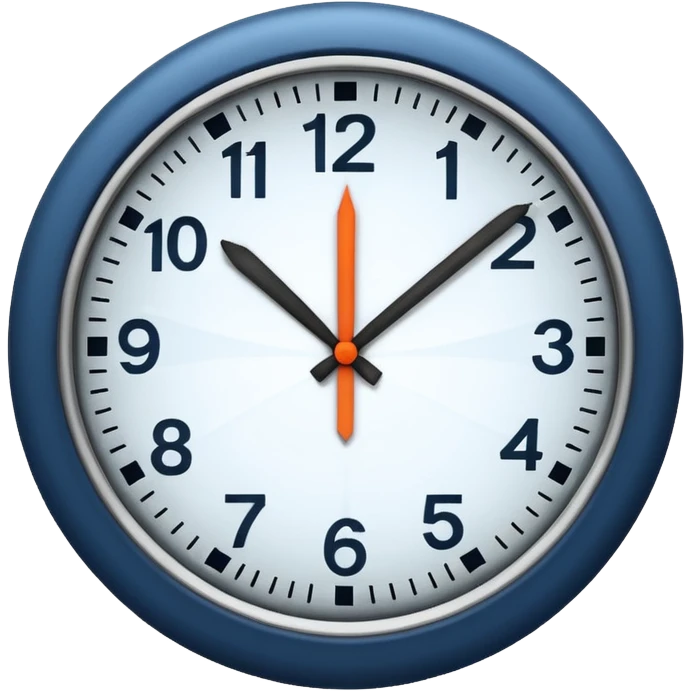 CLOCK SHOWING MIDNIGHT emoji