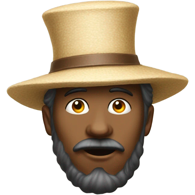 a man with a reverse funnel hat  on his head to show his stupidity emoji