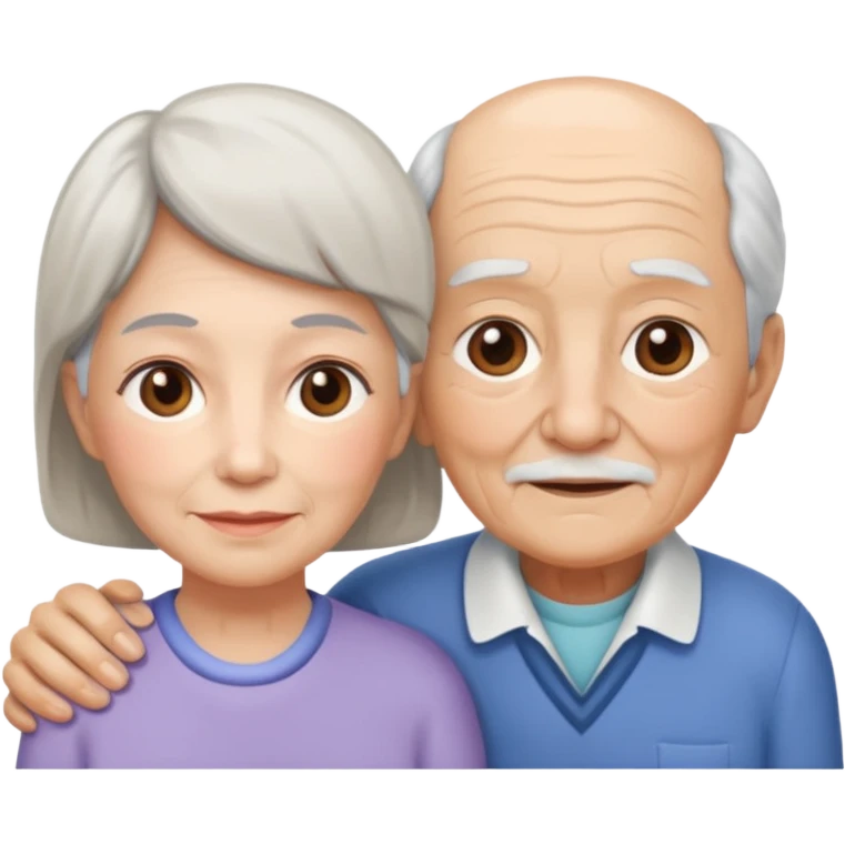 Caregiver with an old person emoji