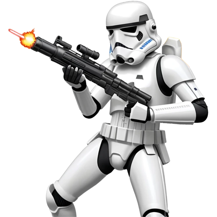 Stormtrooper shooting enemies  emoji