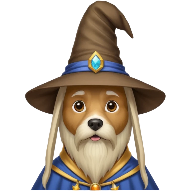 Dog wizard emoji