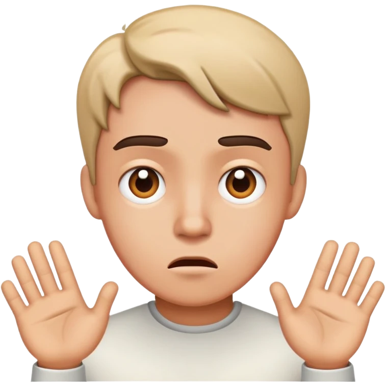 תיצור לי אימוג של בן אדם שואל איך emoji