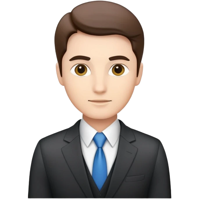director business confidently wears smart business attire emoji