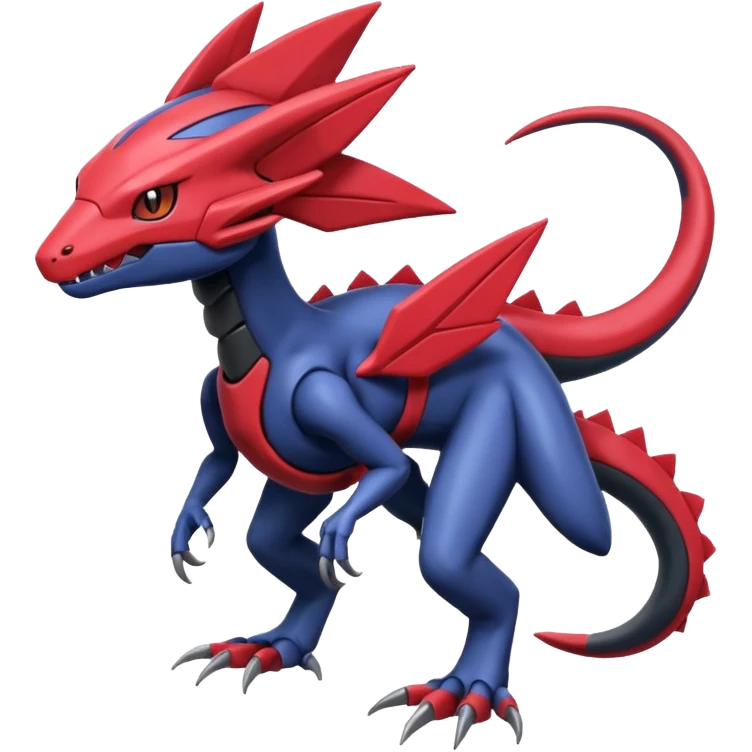 Heliolisk-Weavile-Salandit-Cyclizar-Genesect-Pokémon, full body emoji