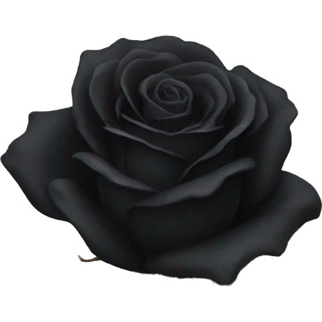black wilted rose emoji