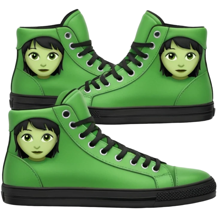 Elphaba sneakers emoji