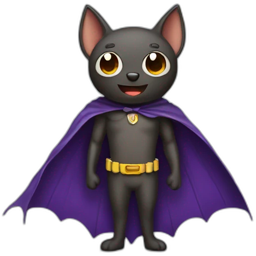 bat wearing a cape emoji