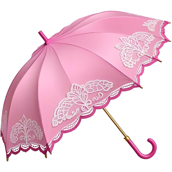 pink lace umbrella emoji