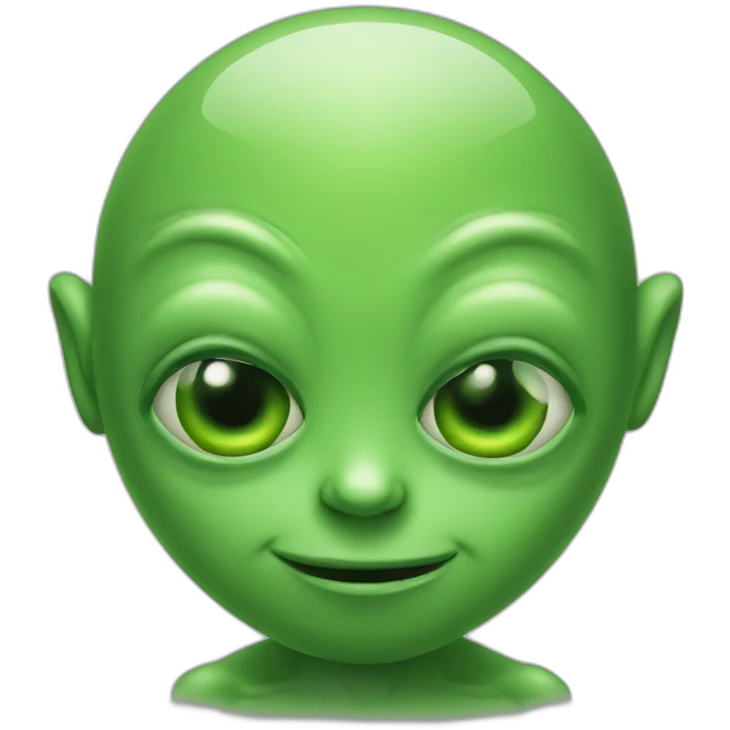 Green alien emoji