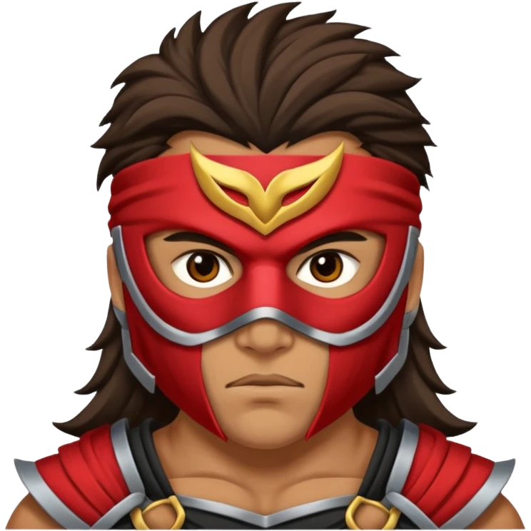 warrior with mask emoji