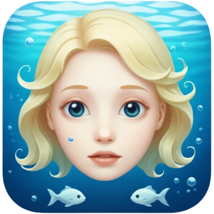 Underwater face emoji