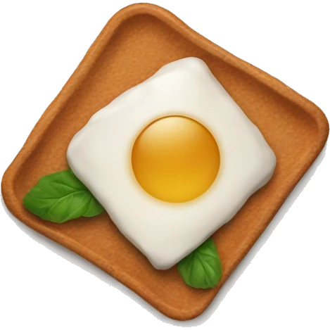 realistic brown food plate emoji