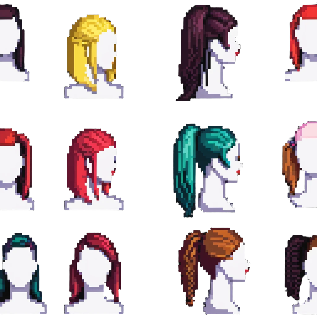 hair styling students practicing on mannequin heads emoji