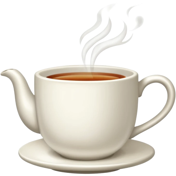 a hot cup of tea emoji
