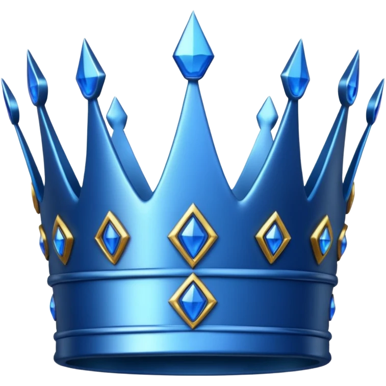 blue crown emoji emoji