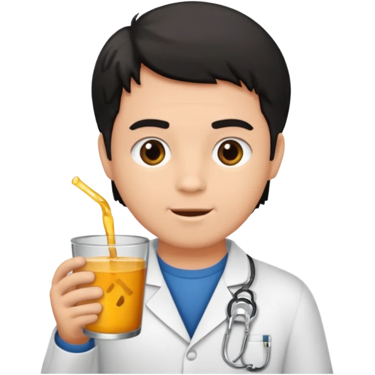 menino de tom de pele médio claro de cabelo preto pelado sentado no vaso sanitário  emoji