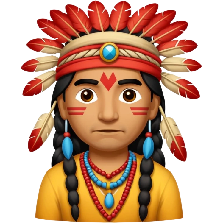 An small respectfull apache indian flagapache indian emoji respectful emoji
