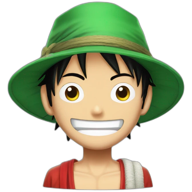 Luffy avec la tenue de zoro emoji