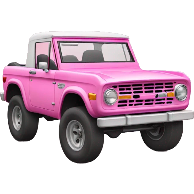 Pink bronco  emoji