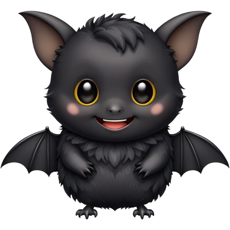 cute black bat emoji
