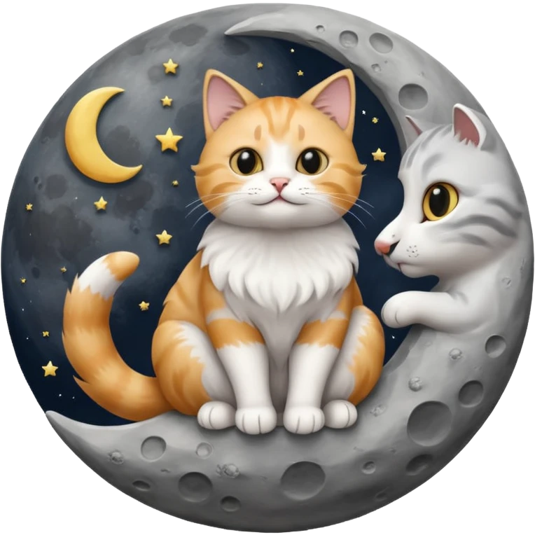 Cat on the moon emoji