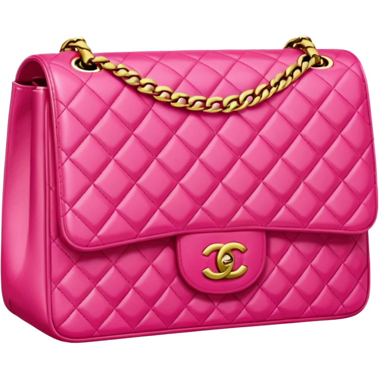 bright pink chanel bag emoji