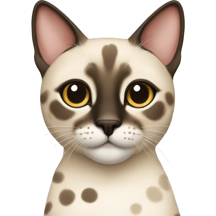 spotted siamese cat emoji
