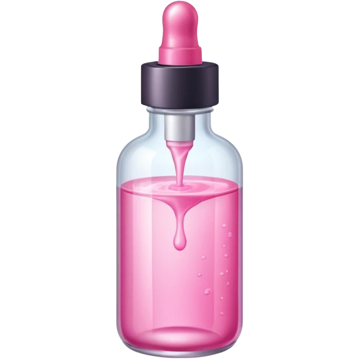 Pink skin care sérum emoji