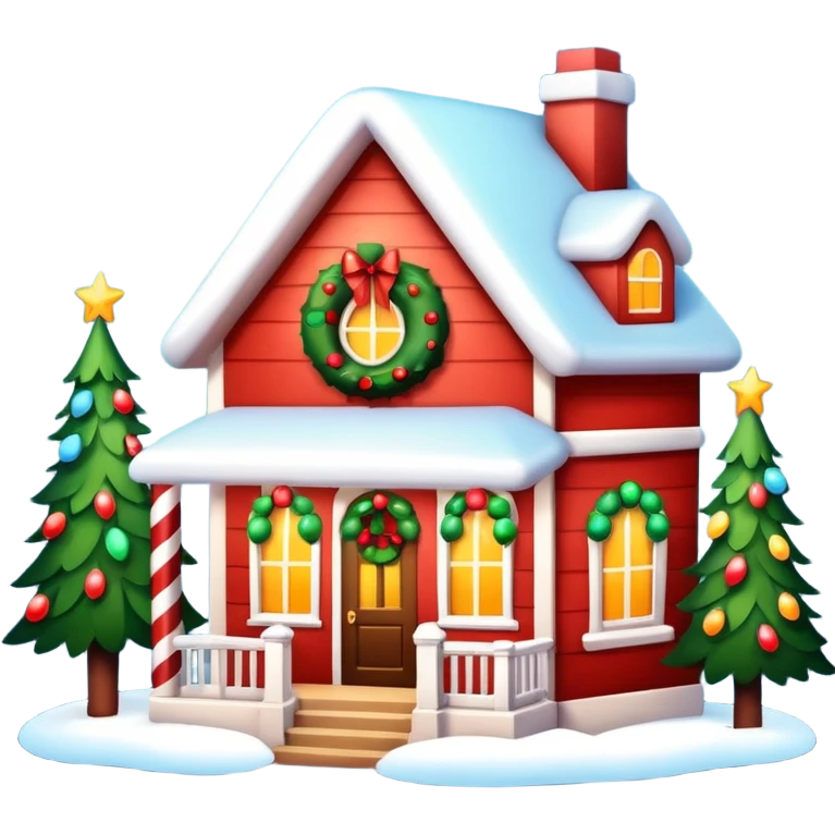 Christmas house  emoji
