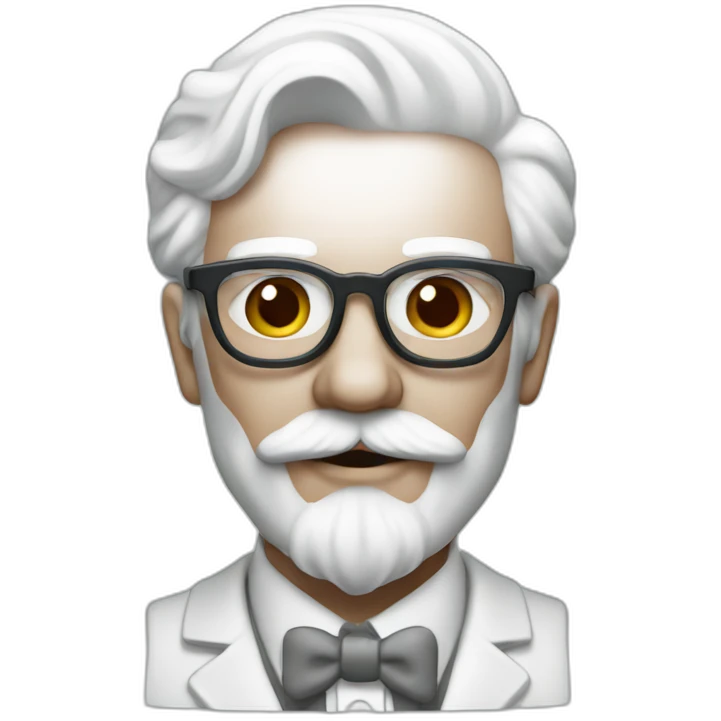 Colonel sanders in WhatsApp color emoji
