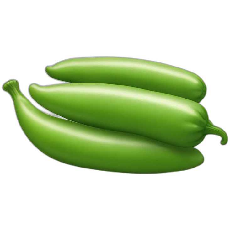 Cornichon avec poils et tête de chat emoji