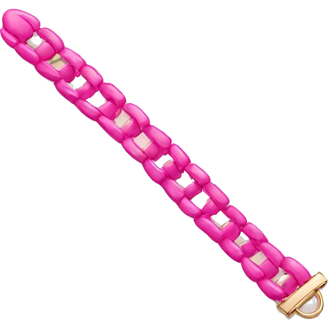 Pink bracelet emoji