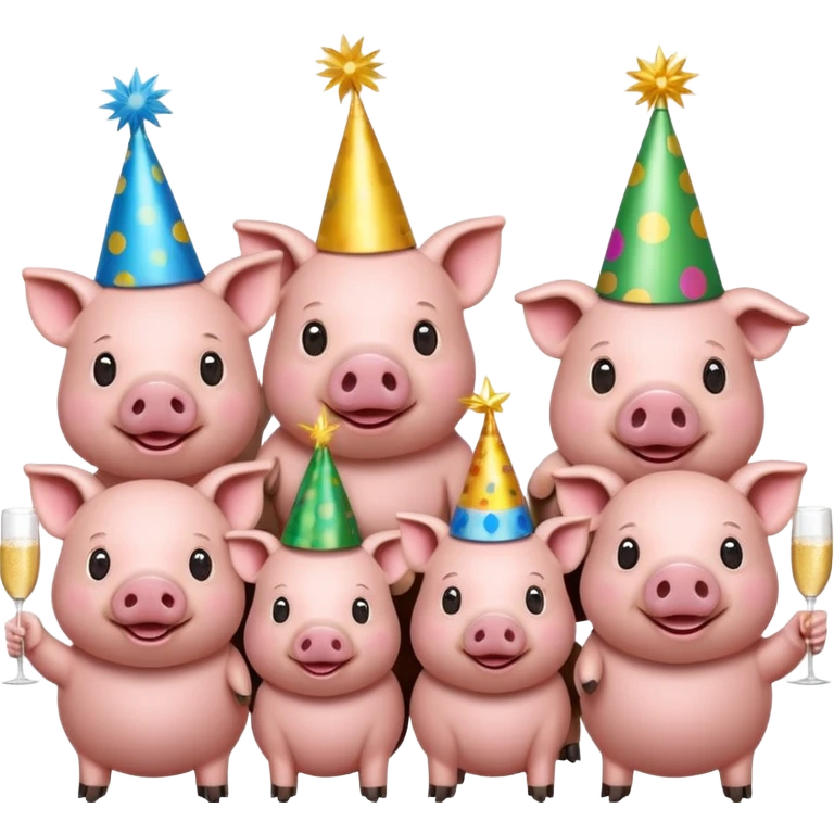 party pigs emoji