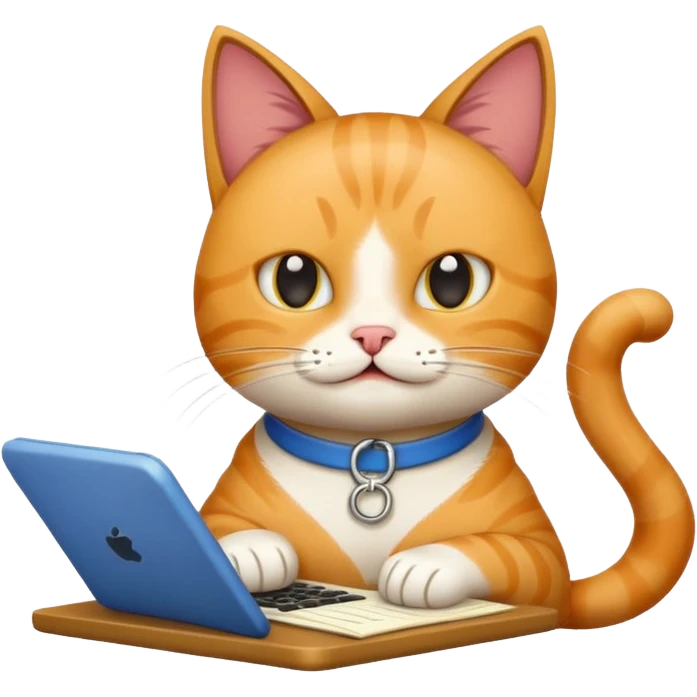 A Cat saying task is done. emoji