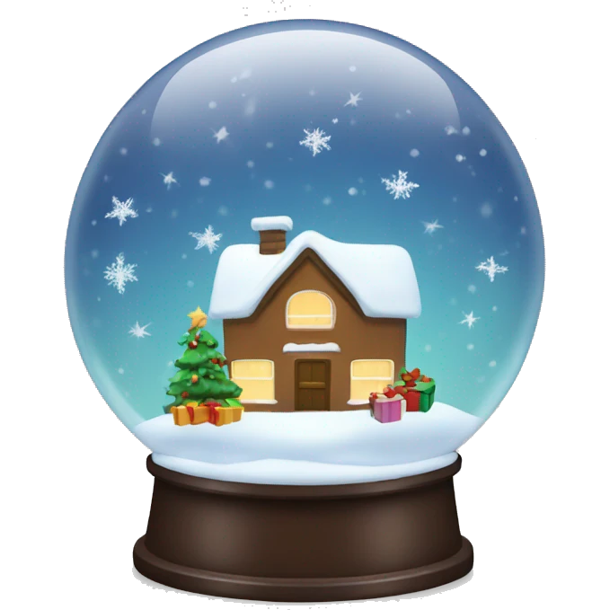 Christmas snowglobe emoji