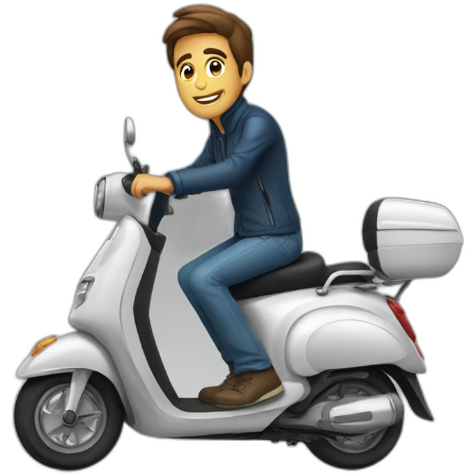 Enrique zemour sur scooters emoji