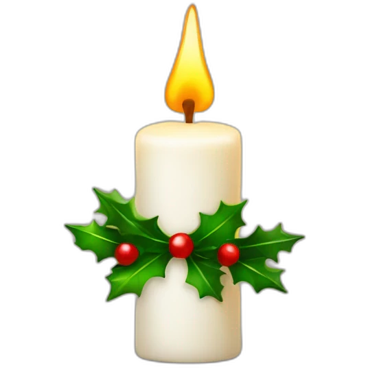 christmas candle emoji