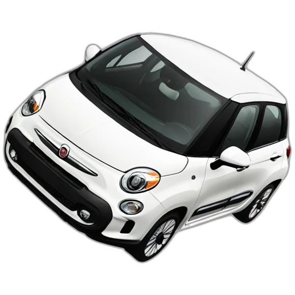 Fiat 500L white emoji