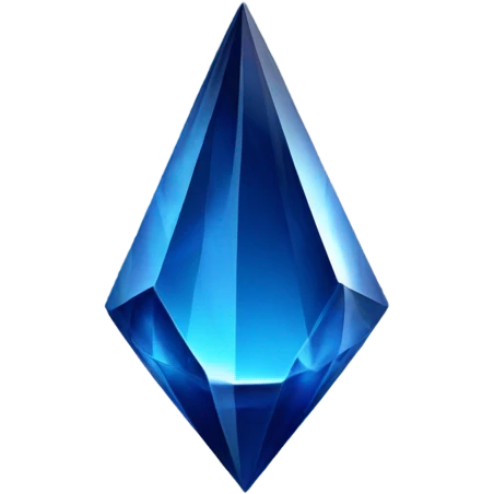Dark blue crystal  emoji