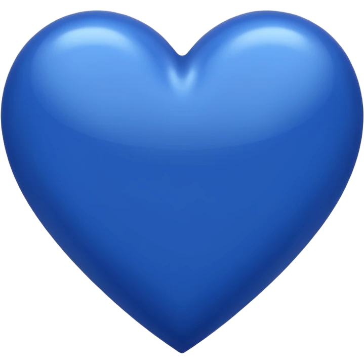 Royal blue heart emoji