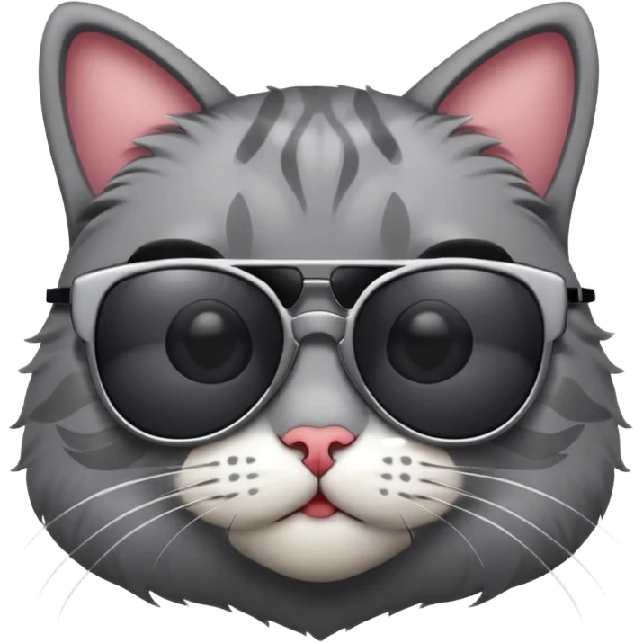 Cat wearing sunglasses emoji