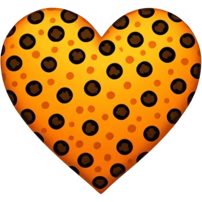 Leopard heart emoji