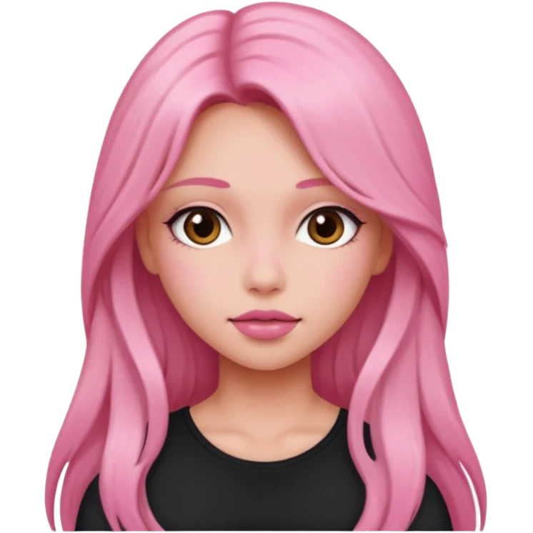 Pink pretty girl sexy emoji